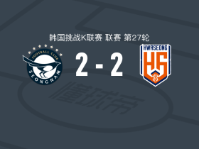 城南FC2-2华城，伊尤岑科首开记录，李莱俊扳平