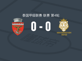 泰国农业大学0-0佛统联，秋色平分