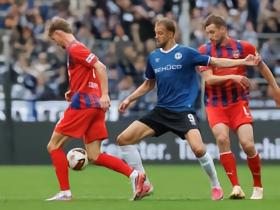 比勒费尔德2-2海登海姆，亨里希世界波，格罗多夫斯基破门