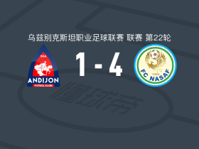 纳萨夫4-1大胜安集延，内马托夫点射，奥图班乔破门