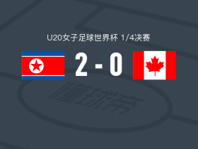 朝鲜女足U20 2-0加拿大女足U20，崔林钟建功，许京锦上添花