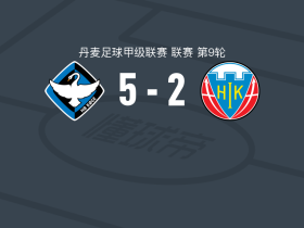 HB克厄5-2大胜霍布罗，菲斯尼克-伊萨基帽子戏法，库尔哈奇1传1射