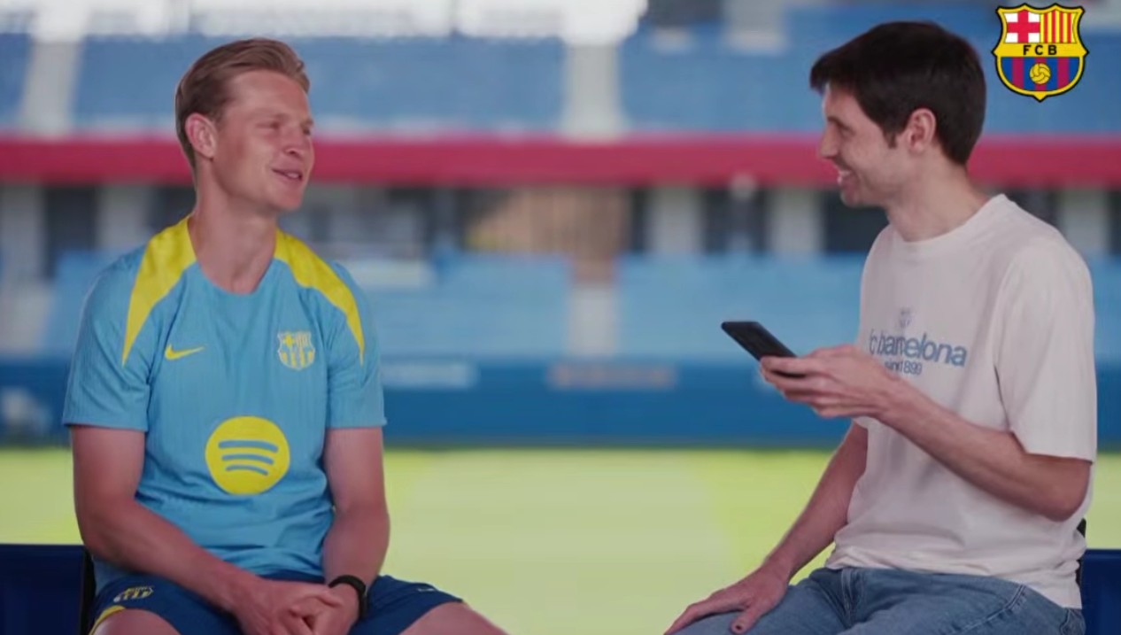 德容：遇到过的最难缠的对手是莫德里奇；将来不想当教练