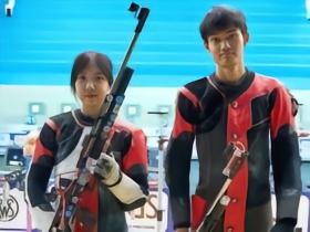 亚运会10米气步枪混团资格赛：王子菲盛李豪破世界纪录晋级决赛