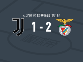 本菲卡女足2-1尤文图斯女足，马里特-伦独中两元