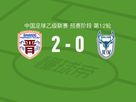 山西崇德荣海2-0大连可为，张俊哲破门，帕尔曼江-克尤木锁定胜局
