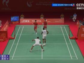 梁伟铿/王昶0-2不敌兰基雷迪/谢提，国羽男团1-1战平印度