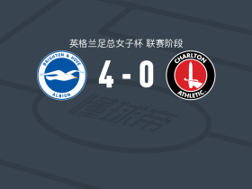 布莱顿4-0大胜查尔顿女足，特韦滕梅开二度，佩斯克特建功