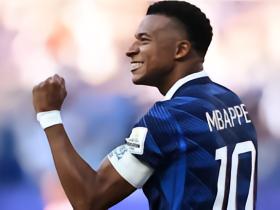 本届世界杯目前8球3助，姆巴佩并列单届直接参与进球榜第五