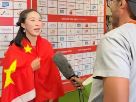 陈妤颉：亚运金牌是我最好的成年礼；休息好备战后面的项目