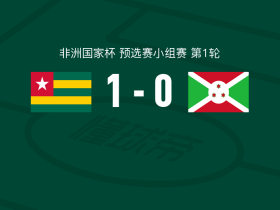 多哥1-0布隆迪，德马内-卡里姆打进全场唯一进球