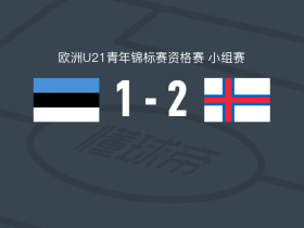 法罗群岛U21 2-1爱沙尼亚U21，阿龙-本亚明森包办2球