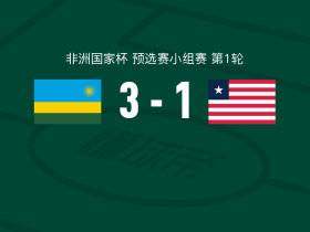 卢旺达3-1利比里亚，米克尔斯点射破门，勒鲁瓦-米克尔斯1射1传