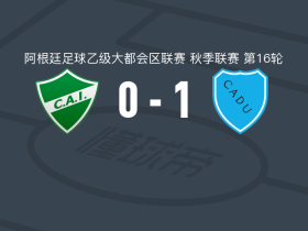 尤尼多斯防卫者1-0意杜萨高，毛罗-阿拉尔孔制胜