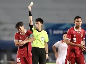 中国U23vs泰国U23裁判笠原宽贵数据：近20场50黄2红3点