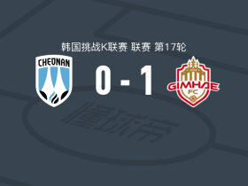 金海1-0天安城，米科尔塔泽助球队取胜