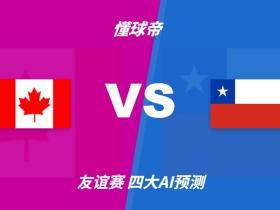 四大AI预测加拿大vs智利：三家看好主胜，Kimi建议平局