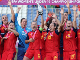 统治，西班牙1-0德国完成U19女足欧青赛5连冠，近8届7次夺冠