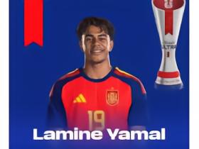 屡造威胁，亚马尔当选西班牙vs比利时全场最佳