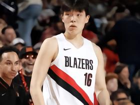 全能发挥，杨瀚森投篮10中5&三分3中2拿到12分9板4助