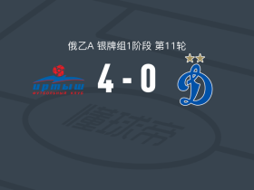 额尔齐斯河鄂木斯克4-0大胜莫斯科迪纳摩B队，拉兹博罗夫帽子戏法，Arman Markosyan破门