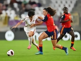 90分钟战报：U20西班牙女足0-0朝鲜女足，朴洙京多次扑救建功