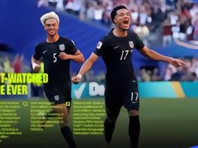 综合观众人数达4600万，美国vs比利时的比赛观众数创纪录