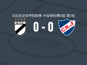 多瑙河0-0乌拉圭民族，双方握手言和遭乌拉甲3连平