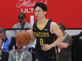 效率不俗，河村勇辉替补19分钟4中2得12分，正负值+4全队最高
