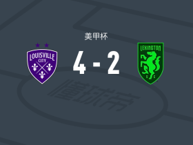 路易斯维尔FC4-2逆转列克星敦，Jansen Wilson两球，克里斯-多诺万破门