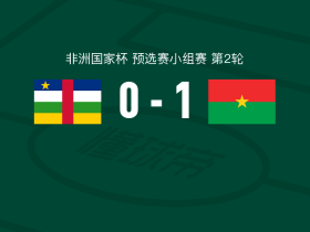 布基纳法索1-0中非，阿布巴卡尔-卡马拉打进全场唯一进球