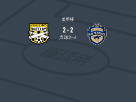 点球大战夏洛特独立6-4查尔斯顿电池，凯利失点