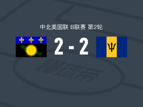 瓜德罗普2-2巴巴多斯，贾马利-布瓦纳破门，贾马利-布瓦纳扳平