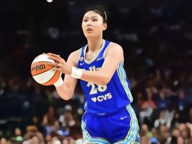 状态出色，李月汝替补23分钟10分10板，砍WNBA生涯第5次两双