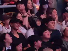 享受假期，韩国国脚黄喜灿与白昇浩一同观看TWICE的演唱会