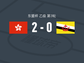 中国香港2-0文莱，陈肇钧建功，安永佳锦上添花