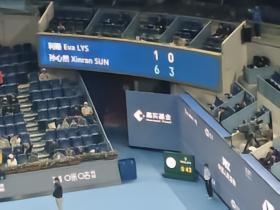 利斯第二盘0-3后退赛，16岁孙心然收获WTA1000首胜晋级中网女单次轮