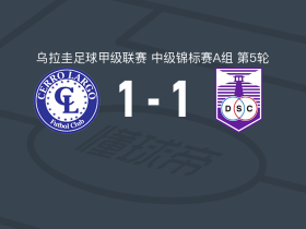 塞罗拉尔戈1-1防卫者体育，Diego Daguerre先拔头筹，毛里西奥-阿马罗救主