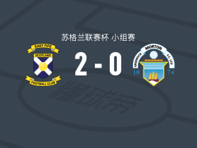 东法夫郡2-0格里诺克慕顿，Tom Milne建功，奥斯汀锦上添花