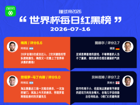 懂球帝美加墨世界杯7月16日红黑榜
