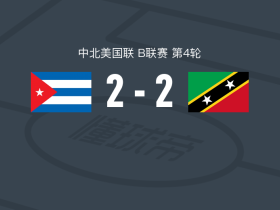 古巴2-2圣基茨和尼维斯，蒂奎尼-威廉斯破僵，丹尼尔-迪亚斯扳平比分