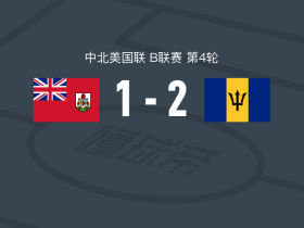 巴巴多斯2-1逆转百慕大群岛，盖尔包办2球