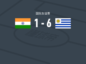 乌拉圭6-1横扫印度，马克西-阿劳霍梅开二度，阿吉雷破门