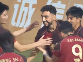 陕西联合4-1客胜南京城市，塞尔马尼戴帽，伊兰杜斯特任意球世界波