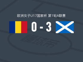 苏格兰女足U17 3-0大胜罗马尼亚女足U17，简-霍普双响，西尔莎-科伊尔破门