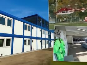 奥洛莫茨完成训练基地配套设施升级，捐助者乘直升机前来视察