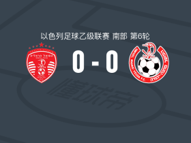 赫兹利亚夏普尔0-0马汉耶胡达，双方互有攻守