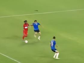 梅州客家2-0大连鲲城，杨超声传射，特里布莱破门
