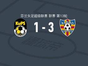 阿兰德女足3-1逆转古比斯女足，Monica Hagstrom两球，jennifer vetter建功