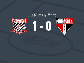 保利斯塔1-0皮马维拉，Batatinha Lucas制胜球